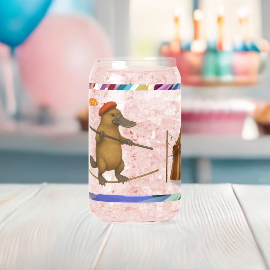 Plato vogelbekdier koorddanser blikvorm glas (Insitu (Baby Shower))