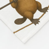 Plato vogelbekdier koorddanser fleece deken (Hoek)