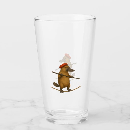 Plato vogelbekdier koorddanser glas (Voorkant)