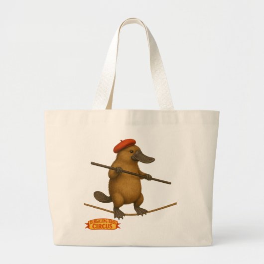 Plato vogelbekdier koorddanser grote tote bag (Voorkant)