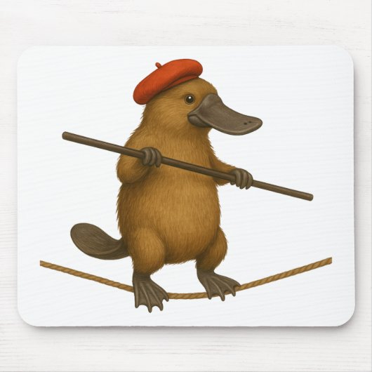 Plato vogelbekdier koorddanser muismat (Voorkant)