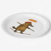 Plato vogelbekdier koorddanser papieren bordje (Gekanteld)