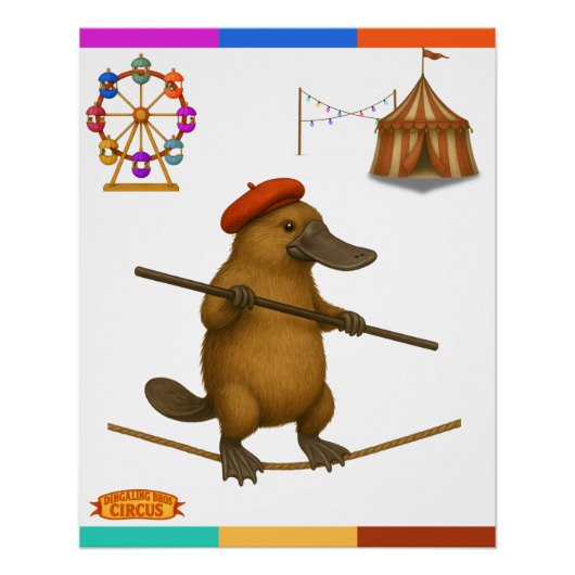 Plato vogelbekdier koorddanser perfect poster (Voorkant)