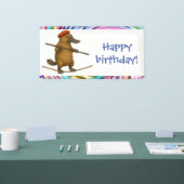 Plato vogelbekdier koorddanser spandoek (Beurs)