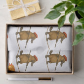 Plato vogelbekdier koorddanser tissuepapier (Geschenk)