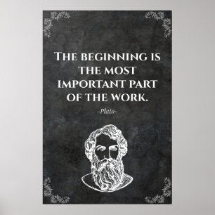 Plato wijs citaat. Wijsheid Poster