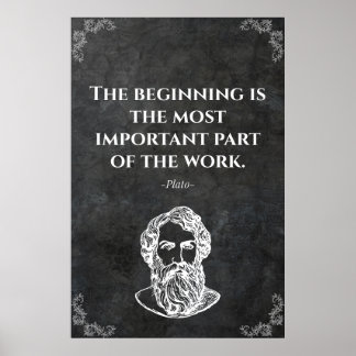 Plato wijs citaat. Wijsheid Poster