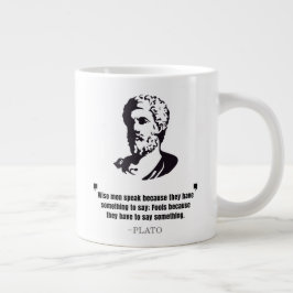 Plato "Wise Mannen Speak" Citaat Grote Koffiekop