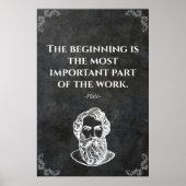 Plato wise quote. Wisdom Poster (Voorkant)