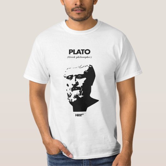 Plato witte T-shirt (Voorkant)