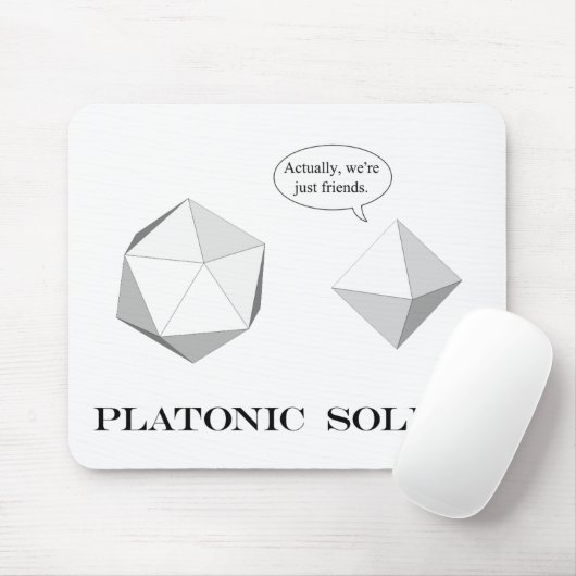 Platonische Solids mousepad Muismat (Met muis)