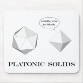 Platonische Solids mousepad Muismat (Voorkant)