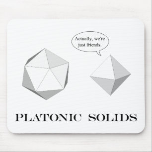 Platonische Solids mousepad Muismat