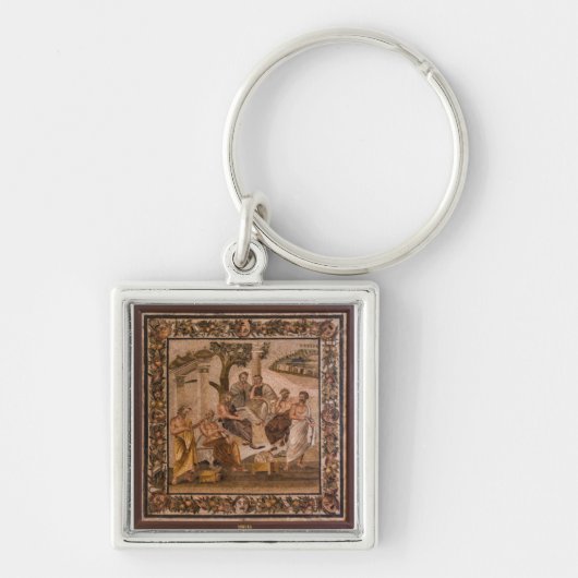 Plato's Academie mozaïek Sleutelhanger (Voorkant)