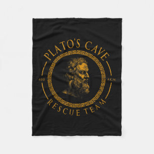 Platos Cave Rescue Team Ancient Griekse filosofie Fleece Deken