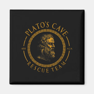 Platos Cave Rescue Team Ancient Griekse filosofie Magneet