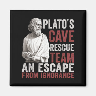 Platos Cave Rescue Team - Oude Griekse filosofie Magneet