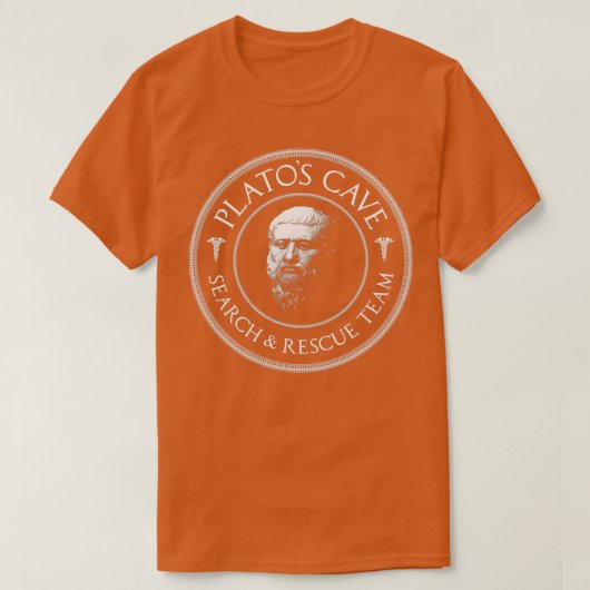 Platos Cave Rescue Team Philosophy Gift T-shirt (Design voorkant)