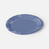 Platos de papel azul marmolado papieren bordje (Gekanteld)
