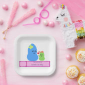 Platos de papel del día de las madres  papieren bordje (Feest)