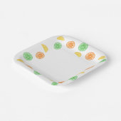 Platos de papel frutas cítricas papieren bordje (Gebogen)