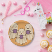 Platos de papel spooky cozy para fiestas papieren bordje (Feest)