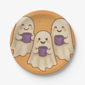 Platos de papel spooky cozy para fiestas papieren bordje (Voorkant)