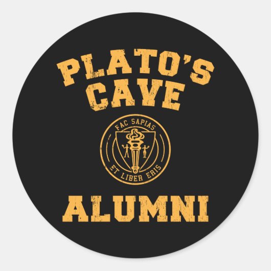 Plato's Grot Alumni Sticker (Voorkant)