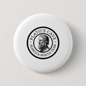 Plato's grot - zoek- en reddingsteam ronde button 5,7 cm (Voorkant)