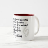 Plato's koffie-Mok Tweekleurige Koffiemok (Voorkant rechts)