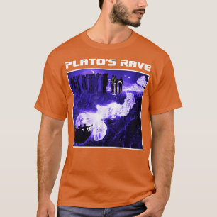 Platos Rave Cave Allegory Funny Raver Philosophe T-shirt