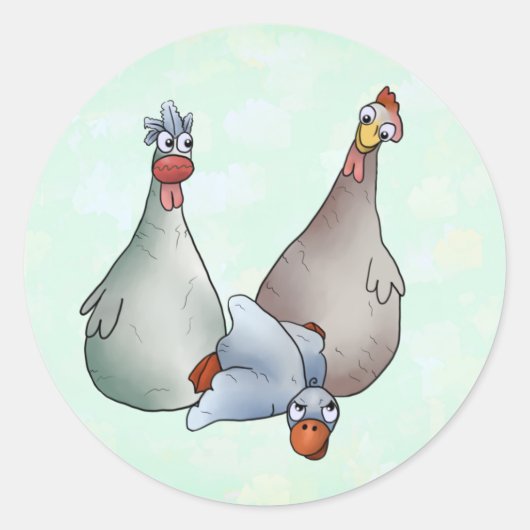 Platsch Ronde Sticker (Voorkant)