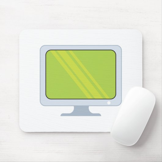 platscreen het vectorontwerp van de PC monitor Muismat (Met muis)
