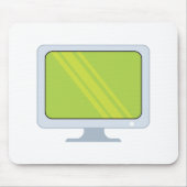 platscreen het vectorontwerp van de PC monitor Muismat (Voorkant)