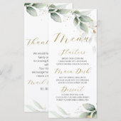 Platt menu (Voorkant / Achterkant)