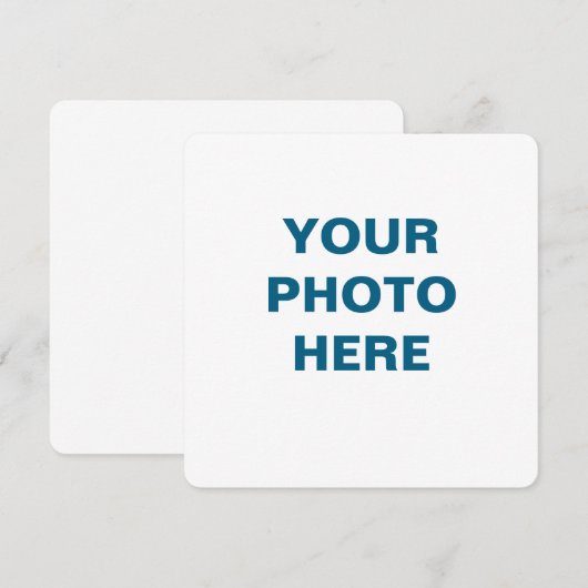  platte aankondiging Kaart (Voorkant / Achterkant)