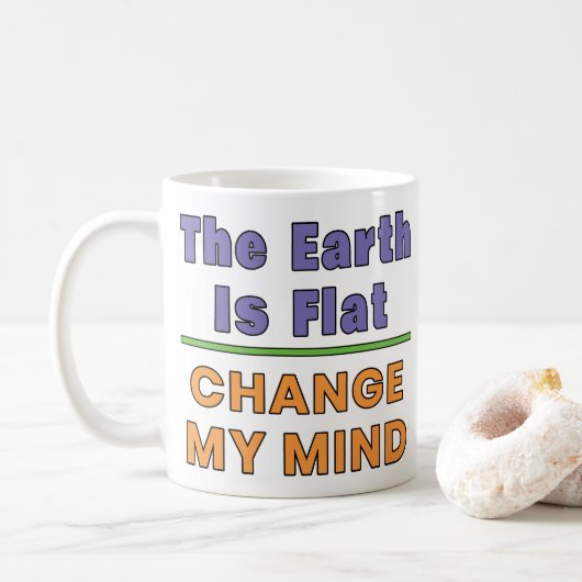 Platte Aarde Koffiemok (Met donut)