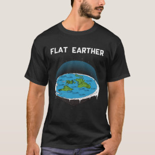 Platte Aarde Platte Aarde Kaart Samenzwering 3 T-shirt