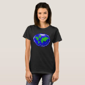 Platte Aarde T-shirt (Voorkant volledig)