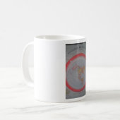 Platte aardenkaart koffiemok (Voorkant links)