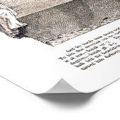 Platte aardenkaart poster (Hoek)