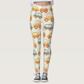 platte auto's leggings (Voorkant)