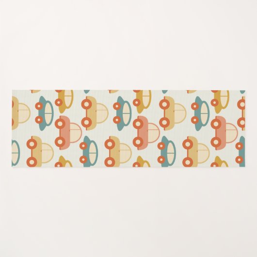 platte auto's yogamat (Voorkant (horizontaal))