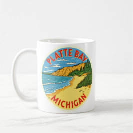 Platte Bay Michigan Vintage Koffiemok
