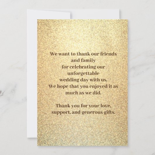 Platte bedankfoto kaart (Achterkant)