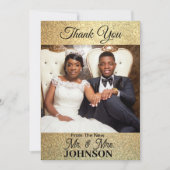 Platte bedankfoto kaart (Voorkant)