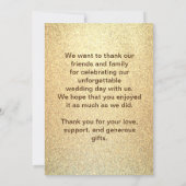 Platte bedankfoto kaart (Achterkant)