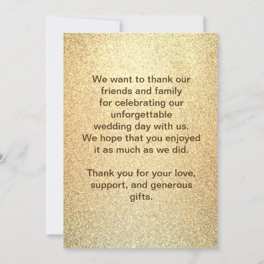 Platte bedankfoto kaart (Achterkant)