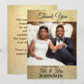 Platte bedankfoto kaart (Voorkant / Achterkant)