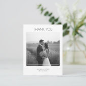 Platte bedankkaart (Staand voorkant)